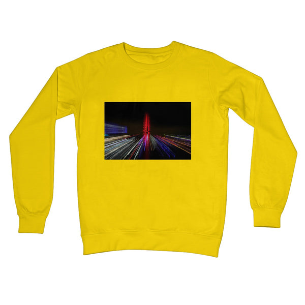 LONDON NIGHTS: THE LONDON EYE Unisex Crew Neck Sweatshirt - Amy Adams Photography