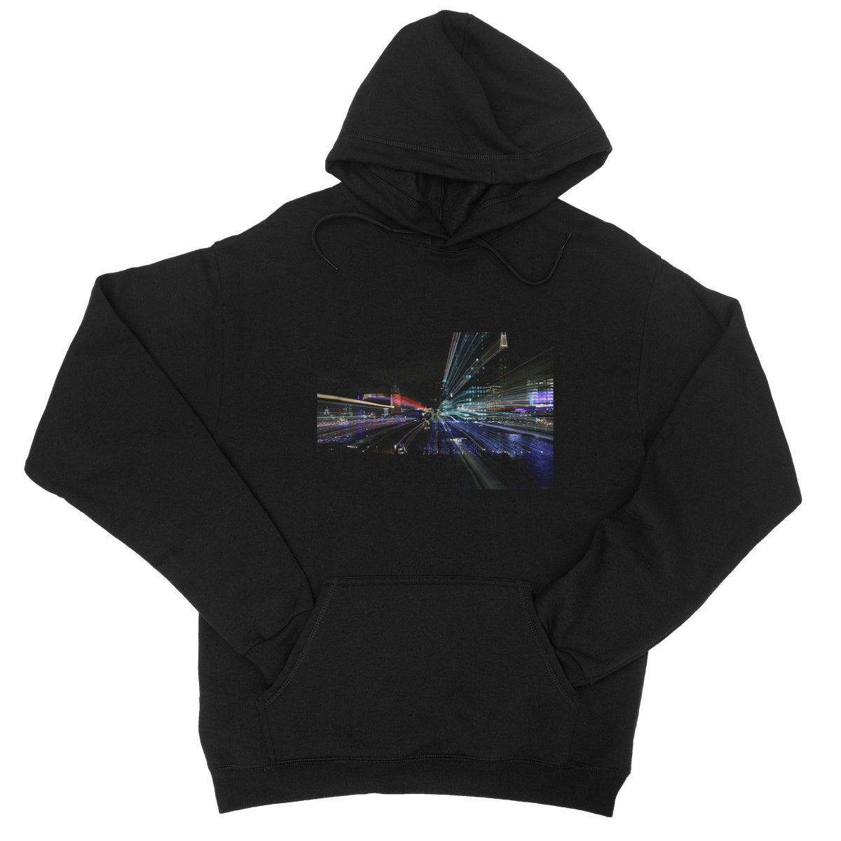 LONDON NIGHTS :OXO TOWER College Hoodie - Amy Adams Photography