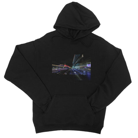 LONDON NIGHTS :OXO TOWER College Hoodie - Amy Adams Photography