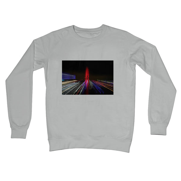 LONDON NIGHTS: THE LONDON EYE Unisex Crew Neck Sweatshirt - Amy Adams Photography