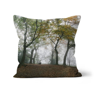 FOGGY GRAVENEY WOODS Cushion - Amy Adams Photography