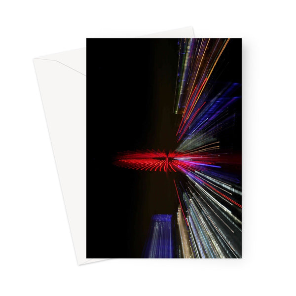LONDON NIGHTS: THE LONDON EYE Greeting Card - Amy Adams Photography