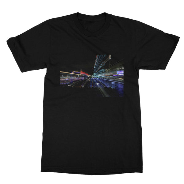 LONDON NIGHTS :OXO TOWER Softstyle T-Shirt - Amy Adams Photography