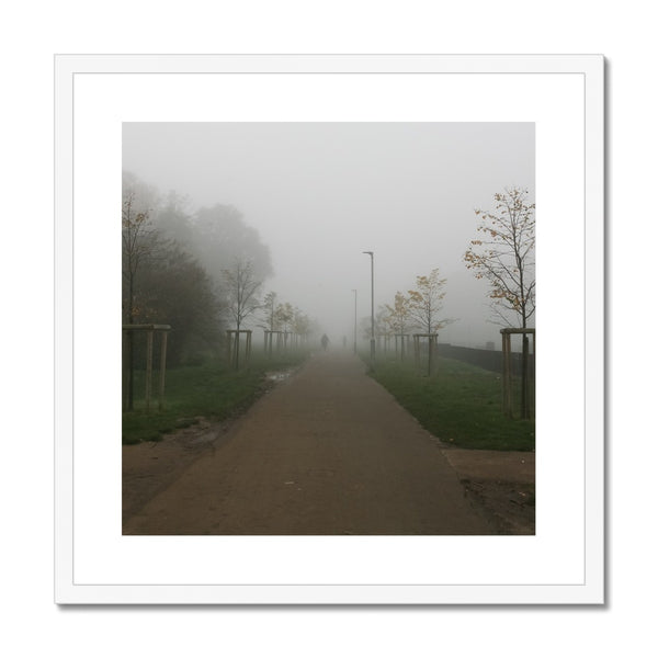 FOGGY PATH Framed & Mounted Print - Amy Adams Photography