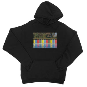 TOOTING BEC LIDO DOORS Unisex College Hoodie - Amy Adams Photography