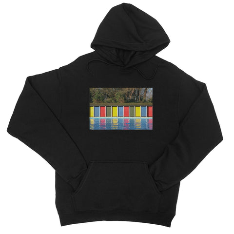 TOOTING BEC LIDO DOORS Unisex College Hoodie - Amy Adams Photography