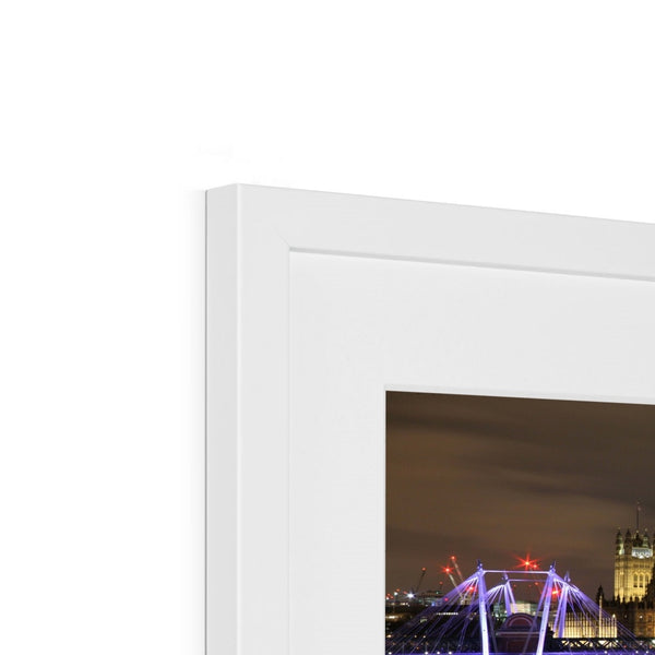LONDON NIGHTS: THE HOUSES OF PARLIAMENT Framed & Mounted Print - Amy Adams Photography