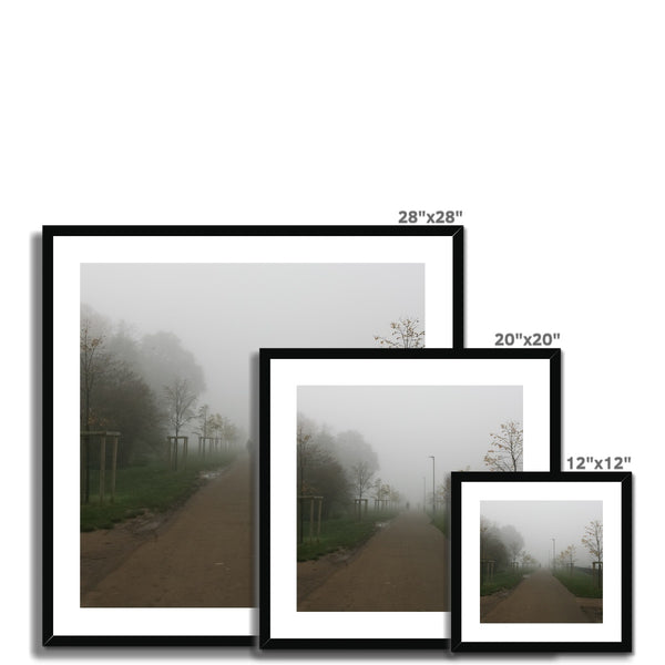 FOGGY PATH Framed & Mounted Print - Amy Adams Photography
