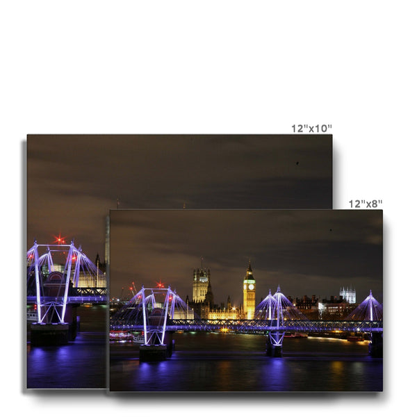 LONDON NIGHTS: THE HOUSES OF PARLIAMENT Canvas - Amy Adams Photography