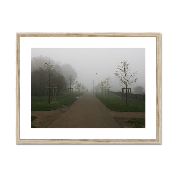 FOGGY PATH Framed & Mounted Print - Amy Adams Photography