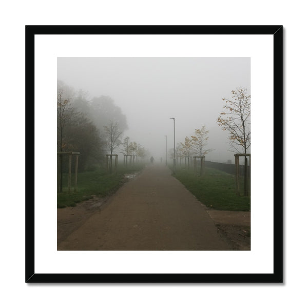 FOGGY PATH Framed & Mounted Print - Amy Adams Photography