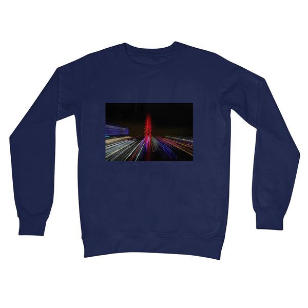 LONDON NIGHTS: THE LONDON EYE Unisex Crew Neck Sweatshirt - Amy Adams Photography