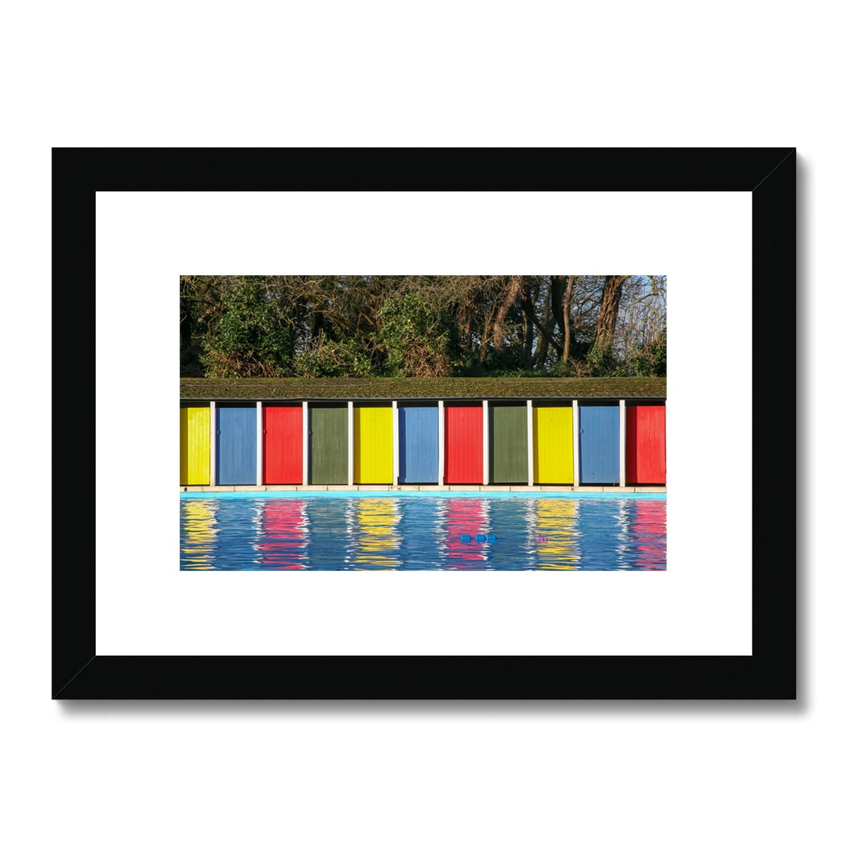 TOOTING BEC LIDO DOORS Framed & Mounted Print - Amy Adams Photography