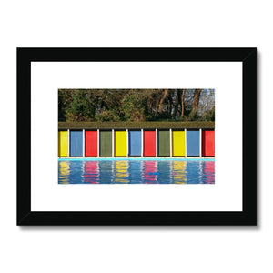TOOTING BEC LIDO DOORS Framed & Mounted Print - Amy Adams Photography