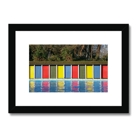 TOOTING BEC LIDO DOORS Framed & Mounted Print - Amy Adams Photography