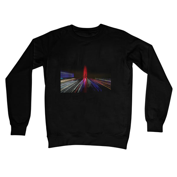 LONDON NIGHTS: THE LONDON EYE Unisex Crew Neck Sweatshirt - Amy Adams Photography