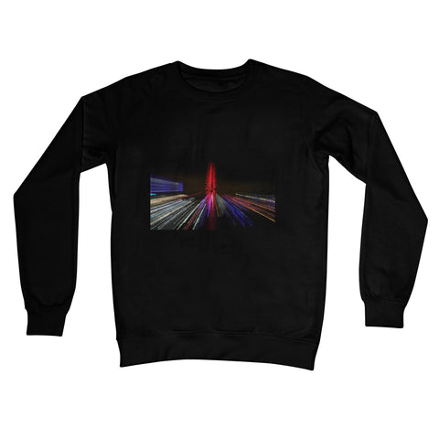 LONDON NIGHTS: THE LONDON EYE Unisex Crew Neck Sweatshirt - Amy Adams Photography