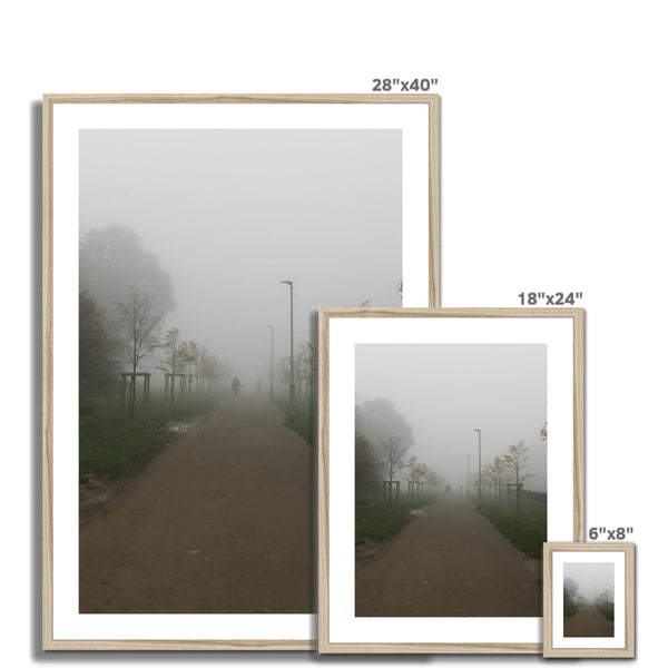 FOGGY PATH Framed & Mounted Print - Amy Adams Photography