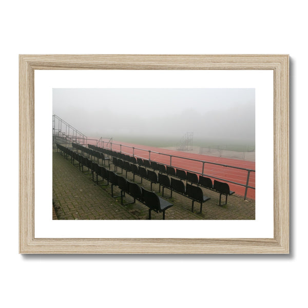 FOGGY ATHELETIC TRACK Framed & Mounted Print - Amy Adams Photography