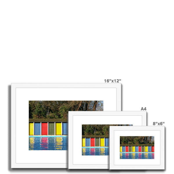TOOTING BEC LIDO DOORS Framed & Mounted Print - Amy Adams Photography