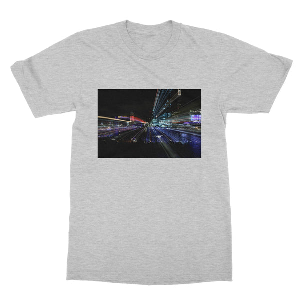 LONDON NIGHTS :OXO TOWER Softstyle T-Shirt - Amy Adams Photography