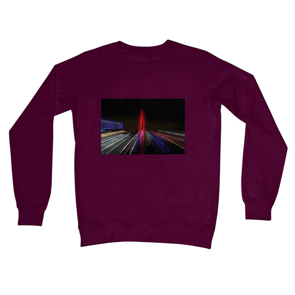 LONDON NIGHTS: THE LONDON EYE Unisex Crew Neck Sweatshirt - Amy Adams Photography